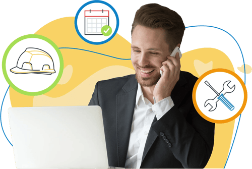 A smiling property manager utilising Fixflo's Contractor Marketplace automation features A smiling property manager utilising Fixflo's Contractor Marketplace automation features