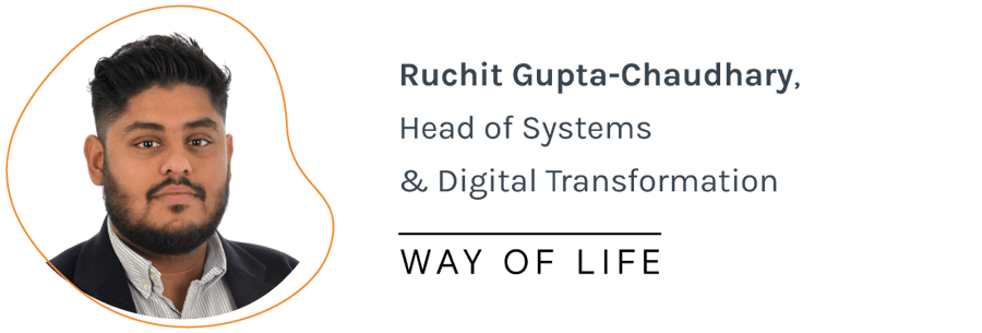 Ruchit Gupta-Chaudhary, Head of Systems & Digital Transformation - Way of Life (Long Harbour Group)