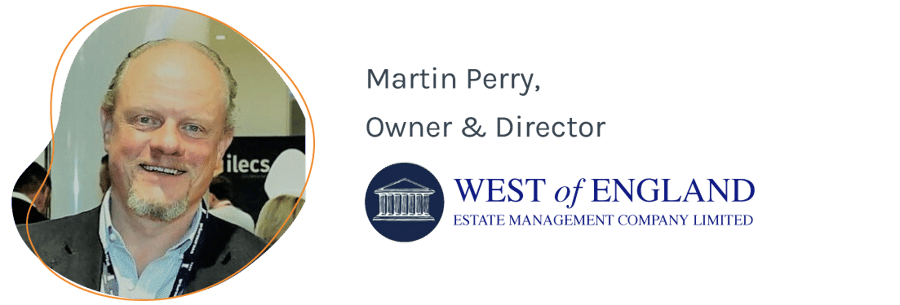 Speaker Martin Perry, Owner & Director, West of England Estate Management Company Limited