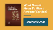 Personal Service email banner