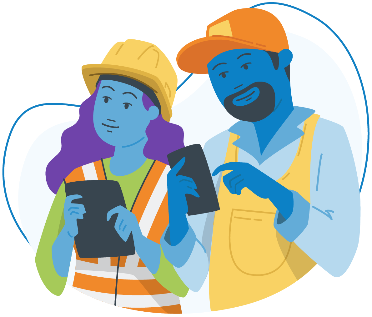 Contractors Illustration Contractors Illustration