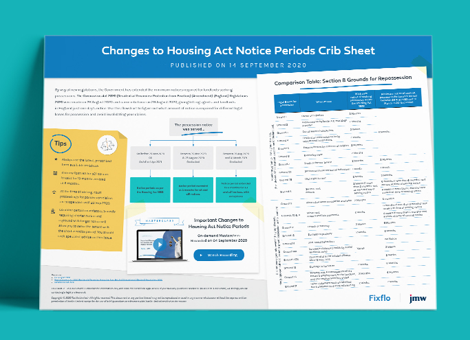 Changes to Housing Act Notice Periods Crib Sheet